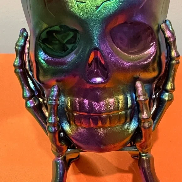 6/$25 Iridescent Skull  Candy bowl - Picture 9 of 10